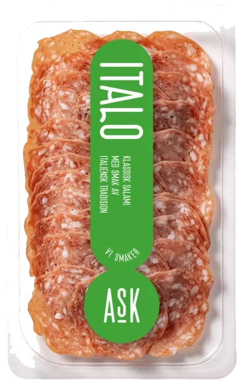 Salami Italo Mild skivet 100g Ask Gård