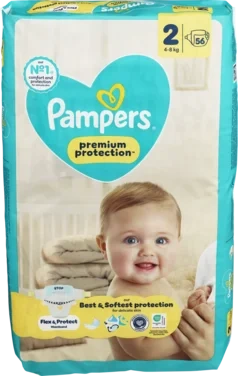 Pampers Bleier New Baby Prem Pot S2 4-8kg 56stk