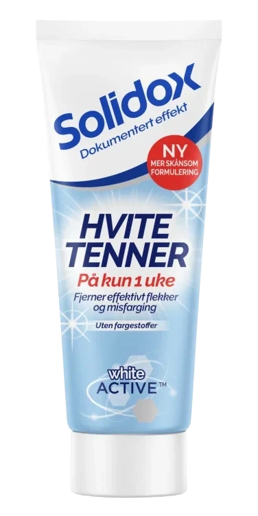 Solidox Tannkrem Hvite Tenner 75ml