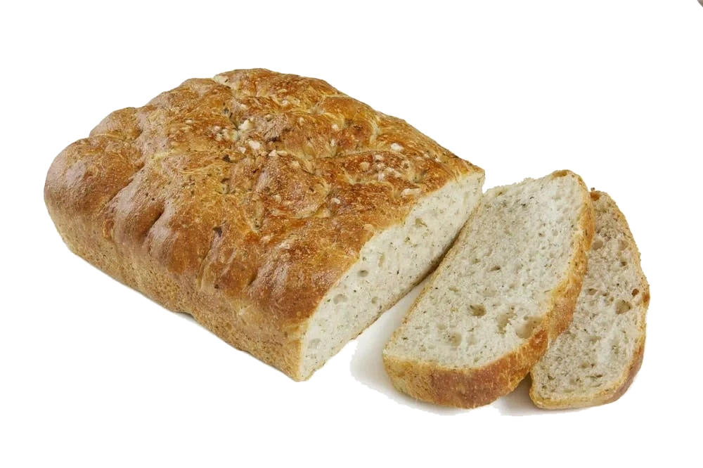 Focaccia med rosmarin og flaksalt