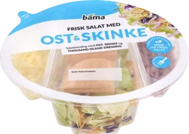 Ost & Skinkesalat med Thousand Island Dressing 255g Bama