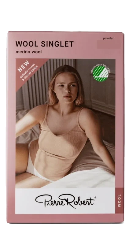 Wool Singlet Powder L/XL Pierre-Robert
