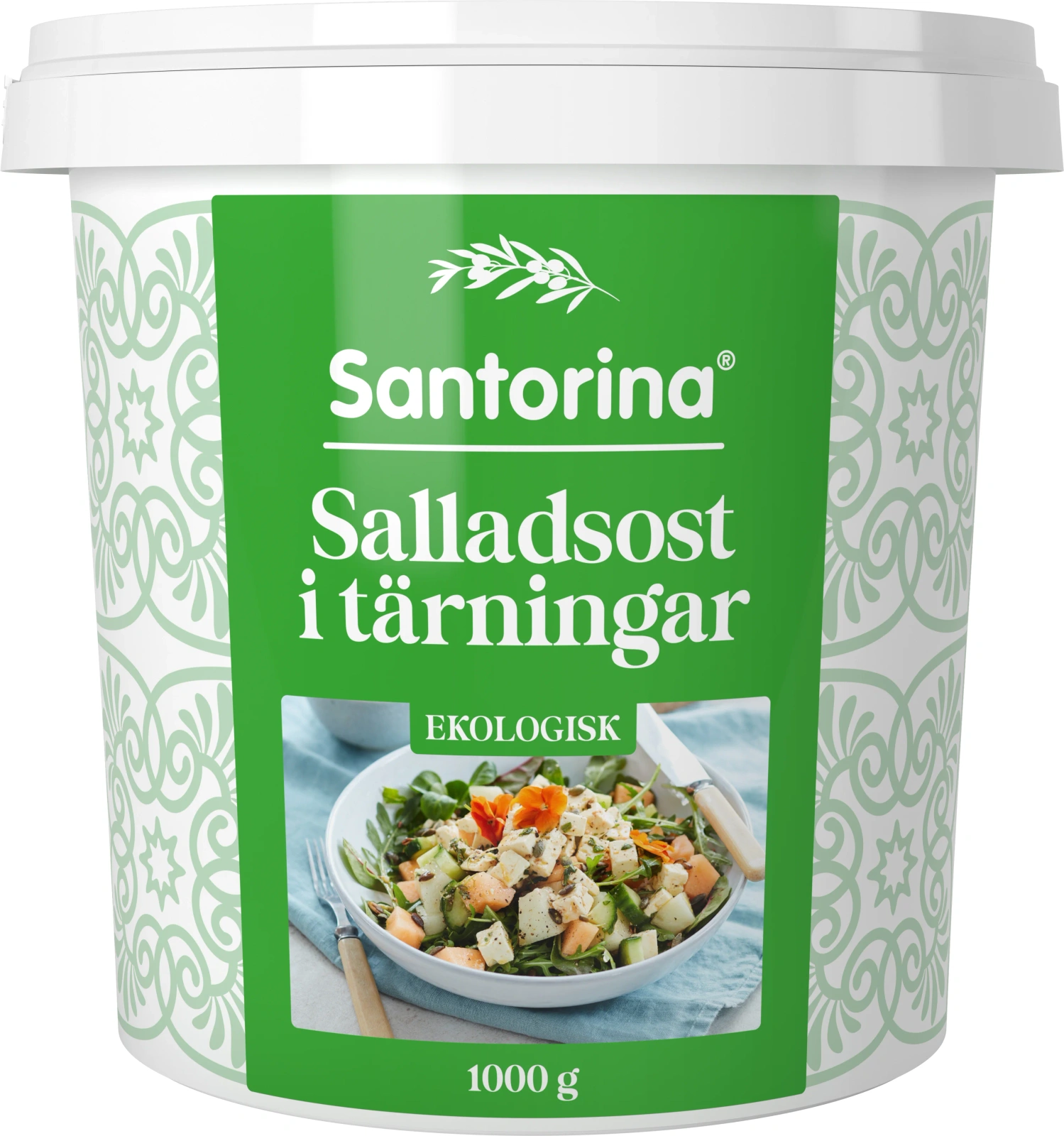 Salladsost tärnad naturell EKO