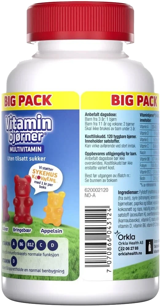 Vitaminbjørner Big pack