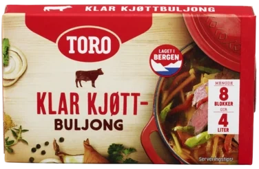 Kjøttbuljong Klar 80g Toro 8 Blokker