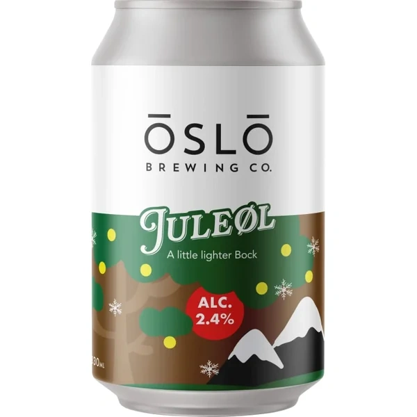 Juleøl Oslo Brewing 0,33l Bx 24stk