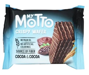 Vaffelkjeks Sjokolade 30g My Motto