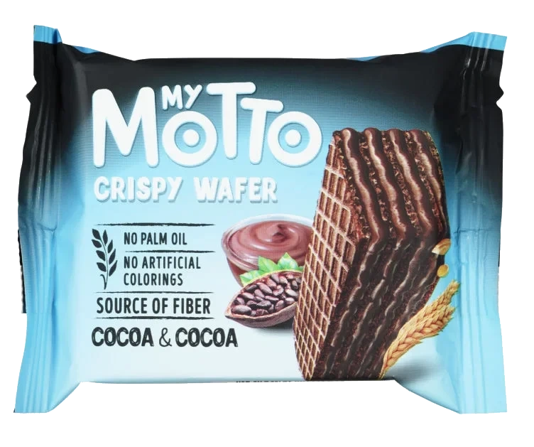 Vaffelkjeks Sjokolade 30g My Motto