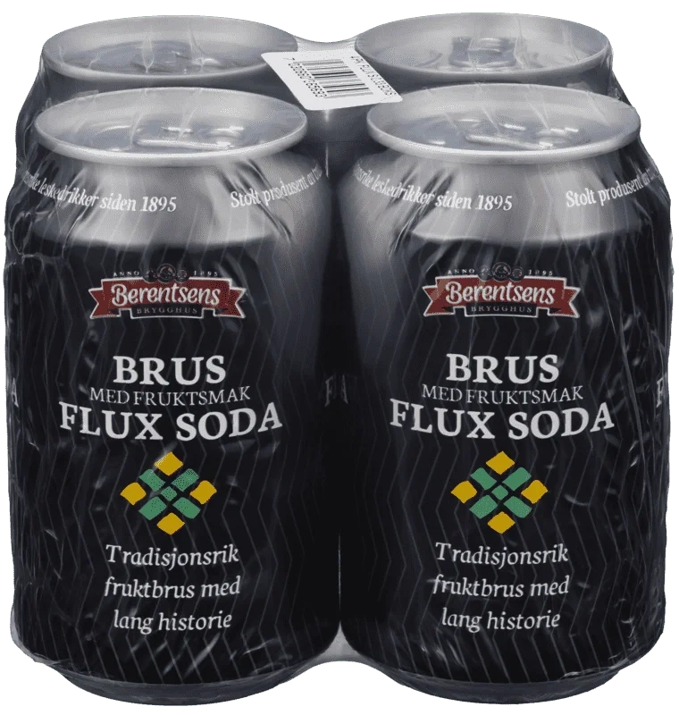 Berentsen Flux Soda 4stk x 0,33l, 1,32l