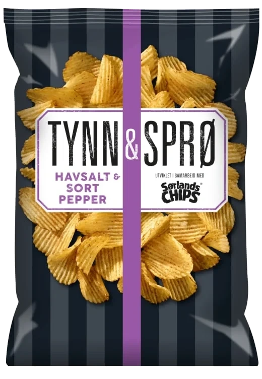 Tynn&Sprø Havsalt&Pepper 150g Sørlandschips