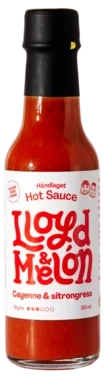 Hot Saus Cayenne & Sitrongress 150ml Lloyd & Melon