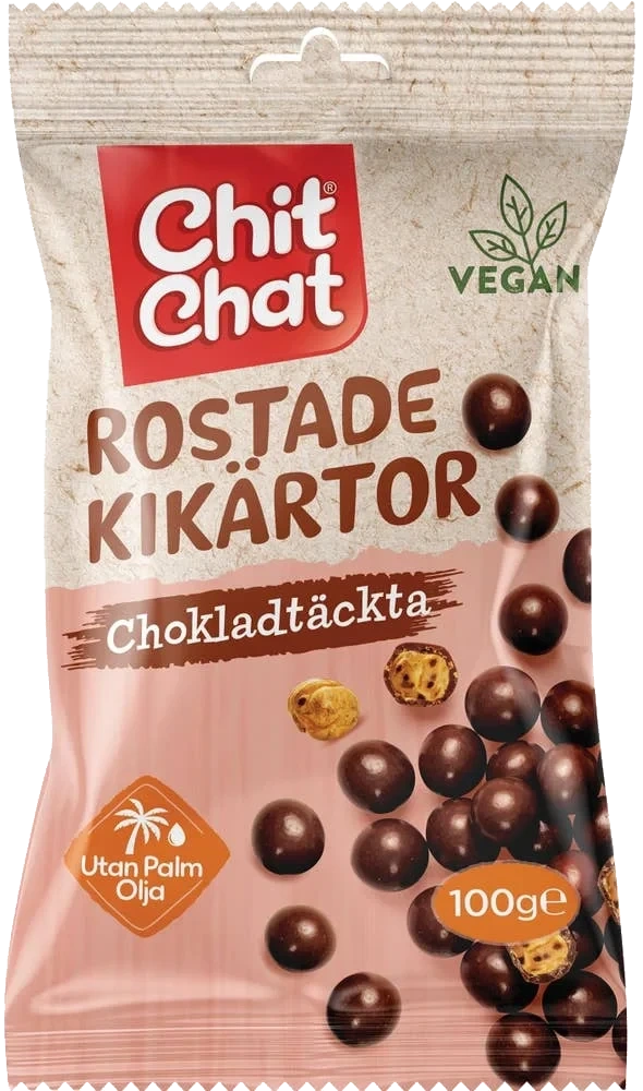 Chokladtäckta Rostade Kikärtor