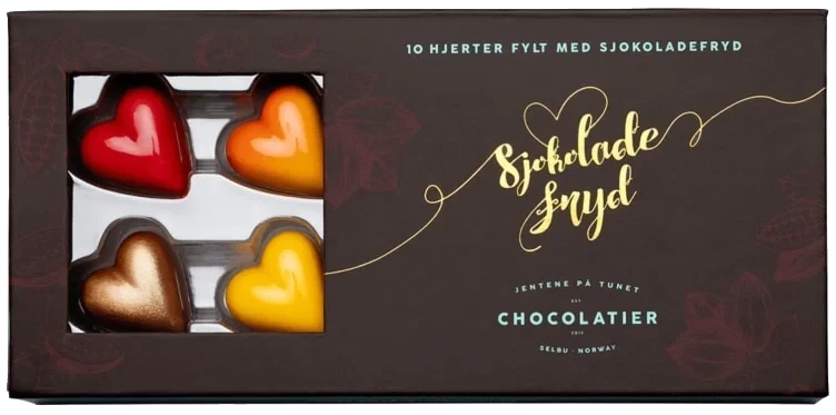 10 Biter Eske - Sjokoladehjerter