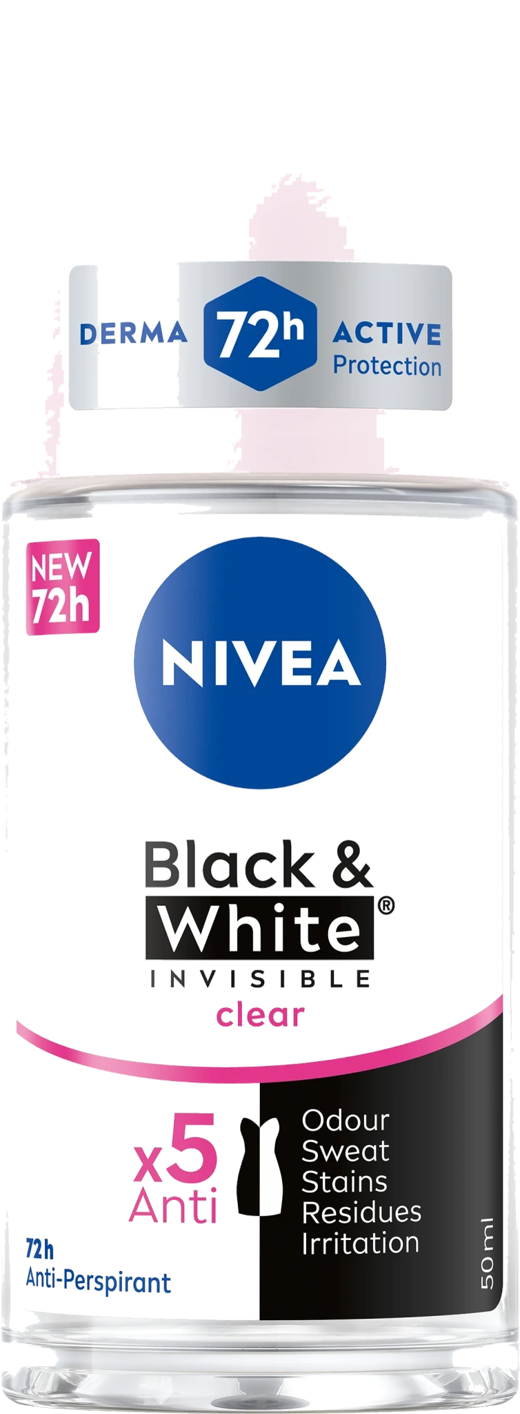 NIVEA Antiperspirant Deo Roll on Black & White Original  50 ml