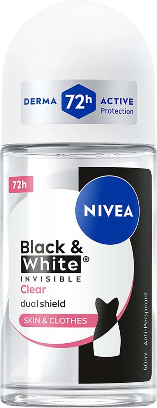 NIVEA Antiperspirant Deo Roll on Black & White Original 50 ml