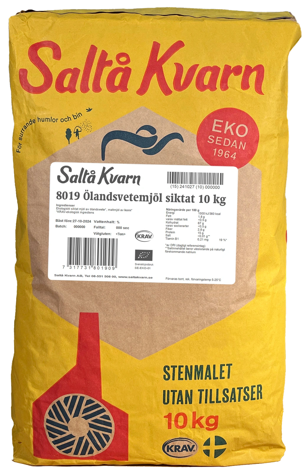 Ölandsvetemjöl siktat KRAV