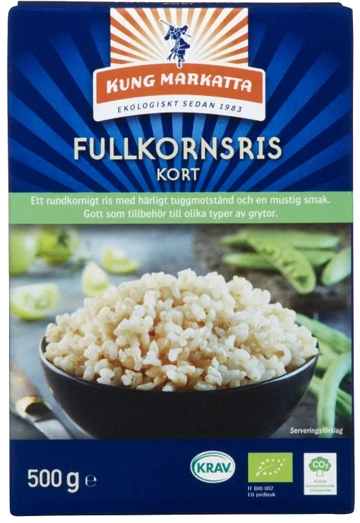 Fullkornsris Kort Økol 500g Kung Markatta