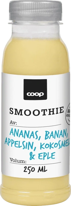 Coop Smoothie Ananas,Banan,Appelsin,Kokos & Eple