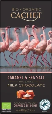 Mørk Sjokolade 57% Karamell & Sjø Salt Organisk Bio 12 X 100 g