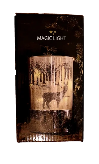 LED Glasslykt 9x15cm