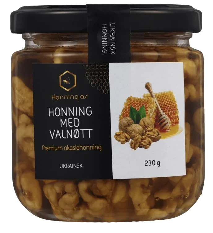 Akasiehonning m/ Valnøtter Økologisk