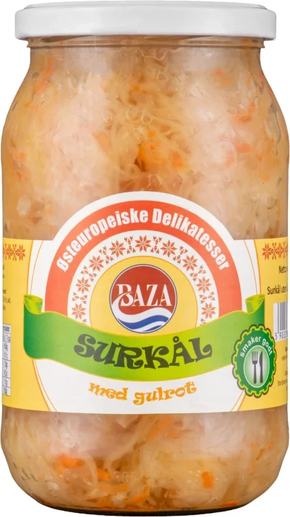 Surkål m/Gulrot 830g Baza