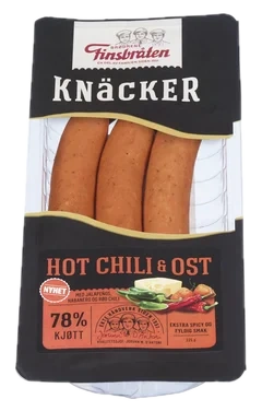Finsbråten Knäcker Hot Chili & Ost 225g