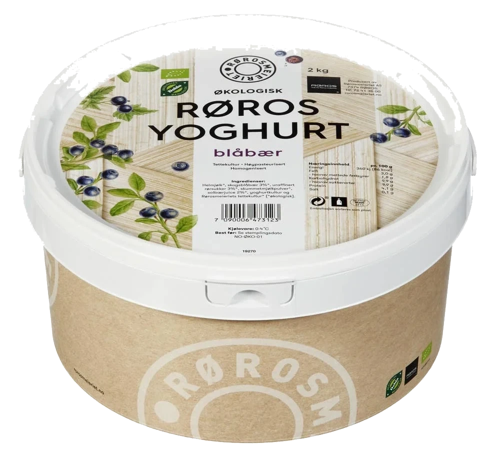 Økologisk blåbæryoghurt