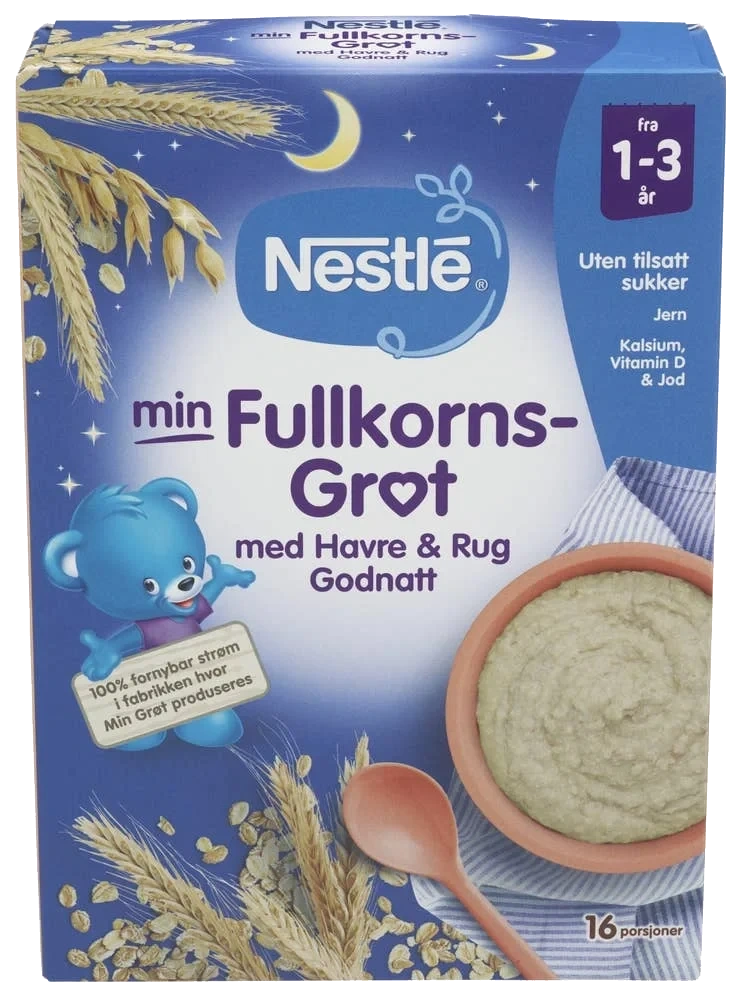 Min Fullkornsgrøt med havre og rug Godnatt