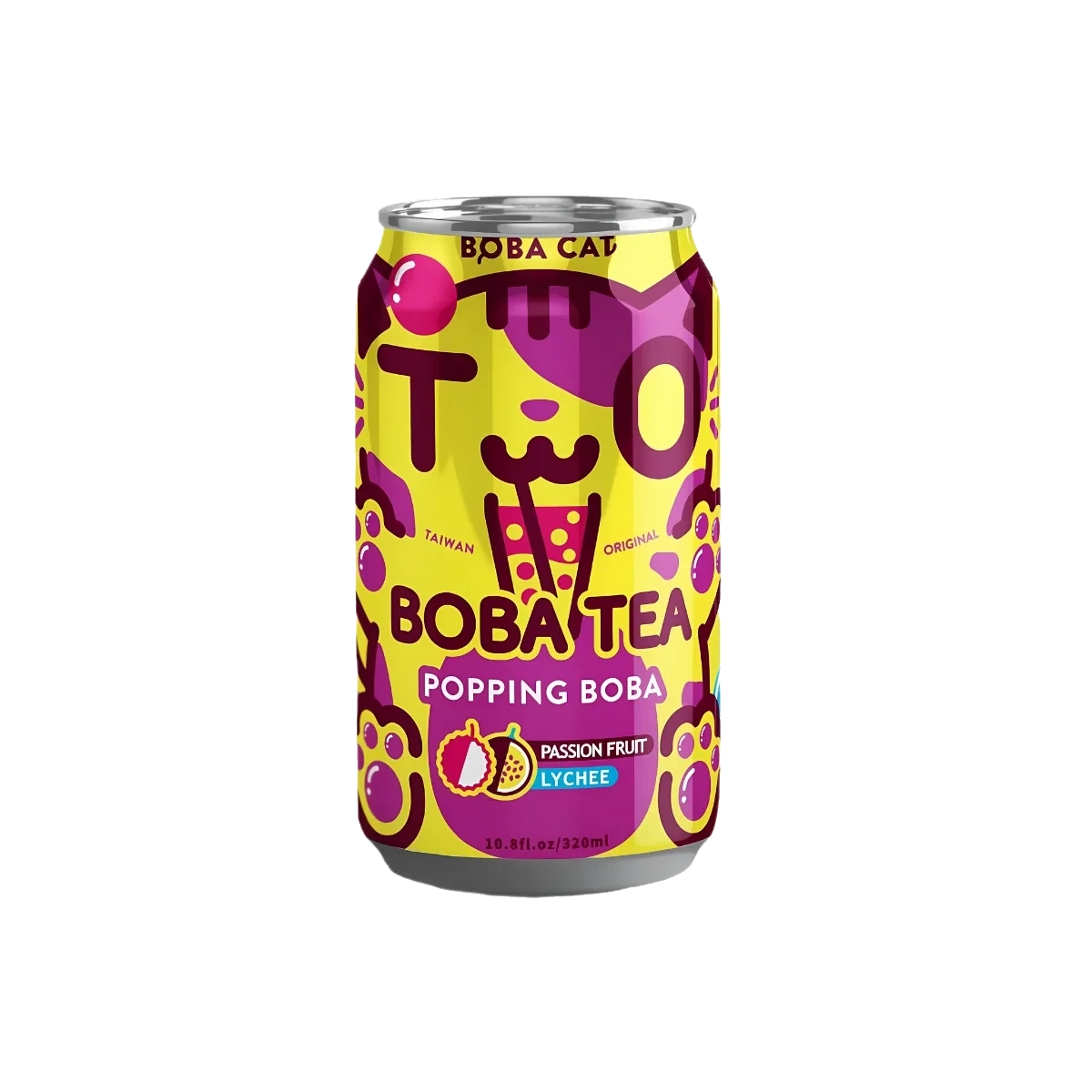 Boba Cat Passion Fruit Lychee Tea 320 ml