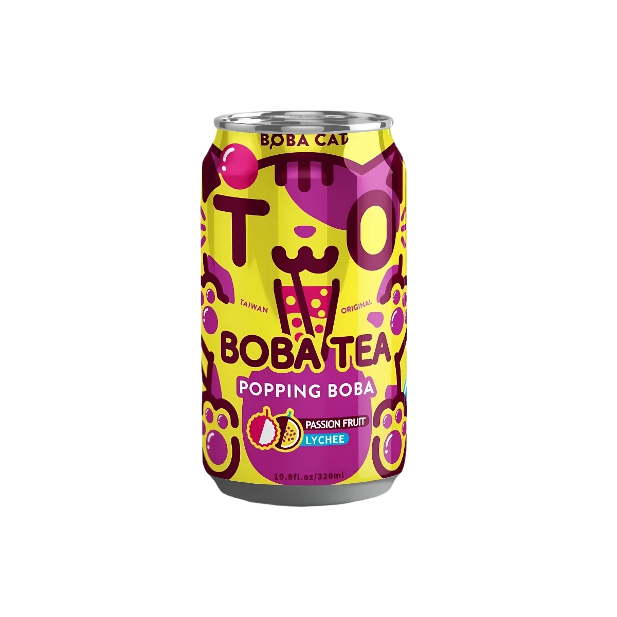 Boba Cat Passion Fruit Lychee Tea 320 ml