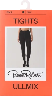 Wool Tights Black 36-40 Pierre Robert