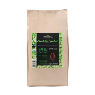 Melkesjokolade 39% Fair Trade 9kg Valrhona