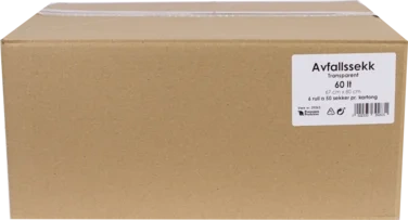 Plastsekk Transparent 67x80 60 Lt Rll A 50stk *krt A 6 Rll