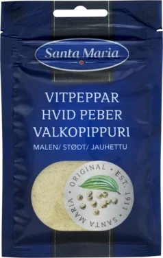 Hvit Pepper Malt 22g Santa Maria