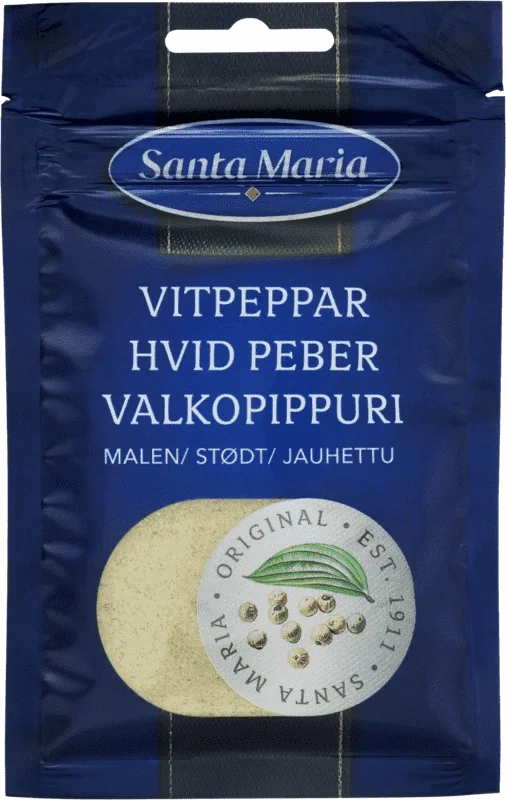 Santa Maria Malt Hvit Pepper 22g