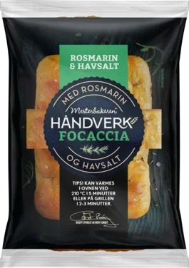 Mini Focaccia Rosm og Havs 85g Mesterbakeren