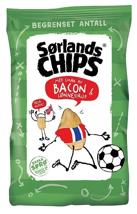 Sørlandschips Bacon&Lønnesirup 180g