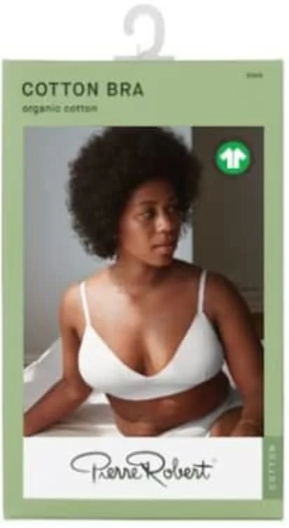 Cotton Bra White Xl Pierre-Robert
