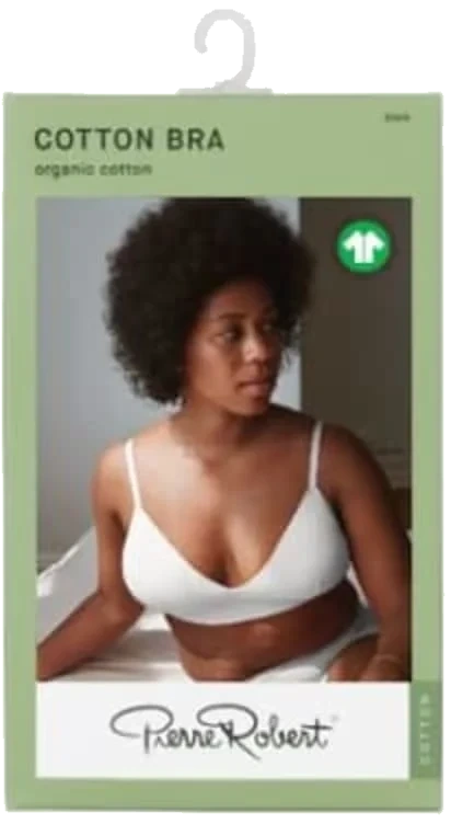 Cotton Bra White Xl Pierre-Robert