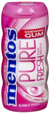 Mentos Gum Pink Bubble Fresh Bottle 30g