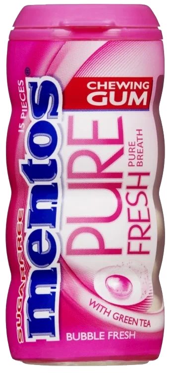 Mentos Gum Pink Bubble Fresh Bottle 30g