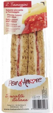 Pane Amore Sandwich Spicy Salami og Ost 130g
