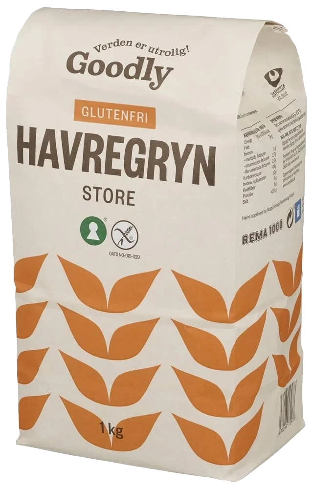Glutenfri Havregryn store