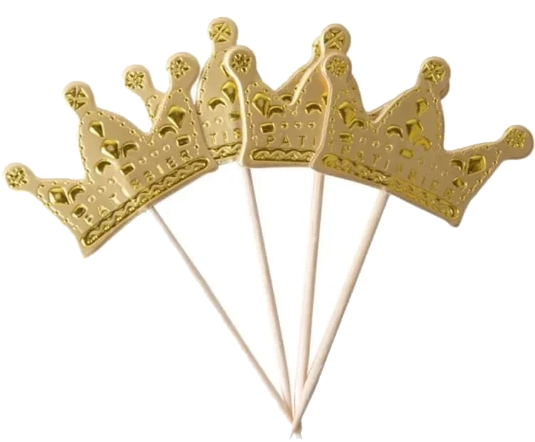 Prinsessekrone Gull 12stk Cacas