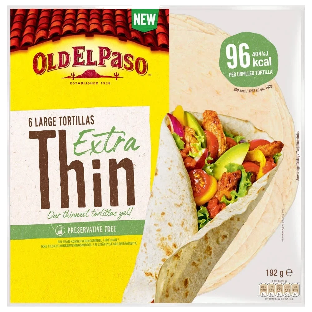 Tynne tortilla