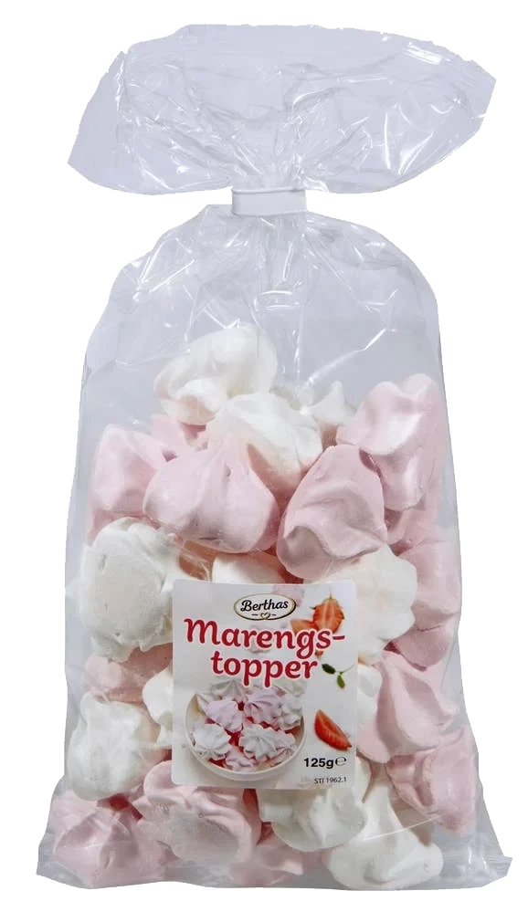 Kulørt marengstopper