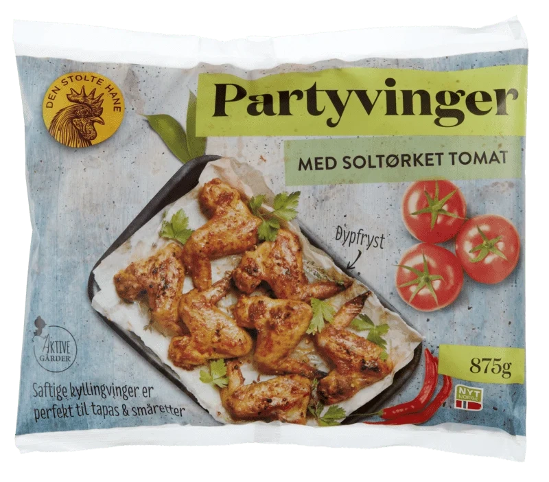 Den Stolte Hane Kyllingvinge Soltørket Tomat 875g