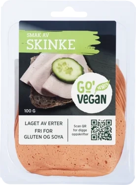 Vegansk Pålegg m/Smak Av Skinke 100g Go'Vegan