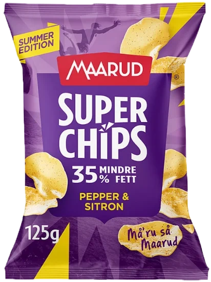 Superchips Pepper & Sitron 120g